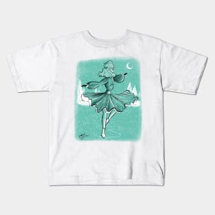 Moonlight Skates Kids T-Shirt